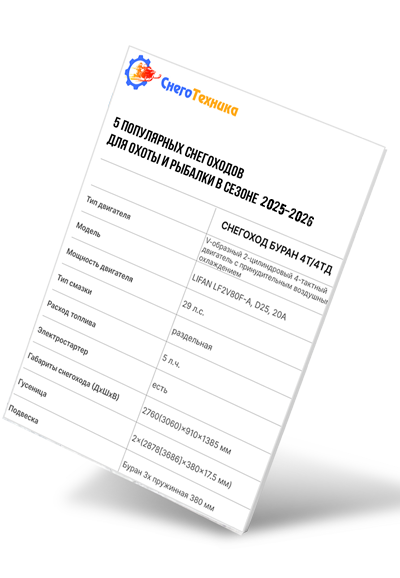 Получите подборку снегоходов